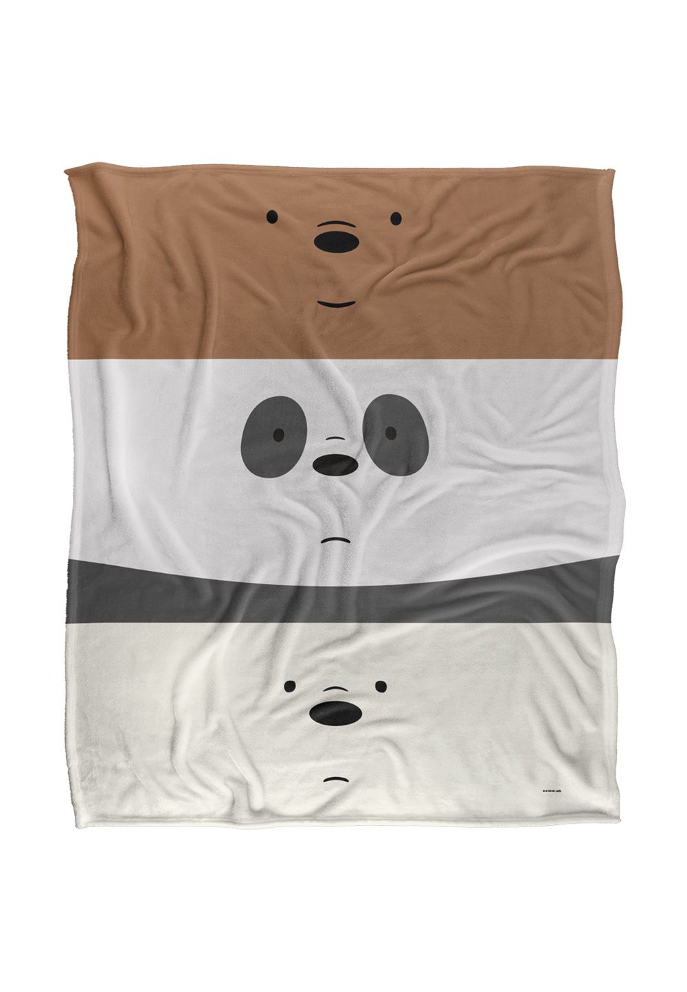 Cartoon Network We Bare Bears Stack Silky Touch Super Soft Throw Blanket 152 X 127 cm in White