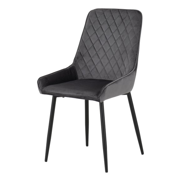 Avery Set of 2 Dining Chairs, Velvet