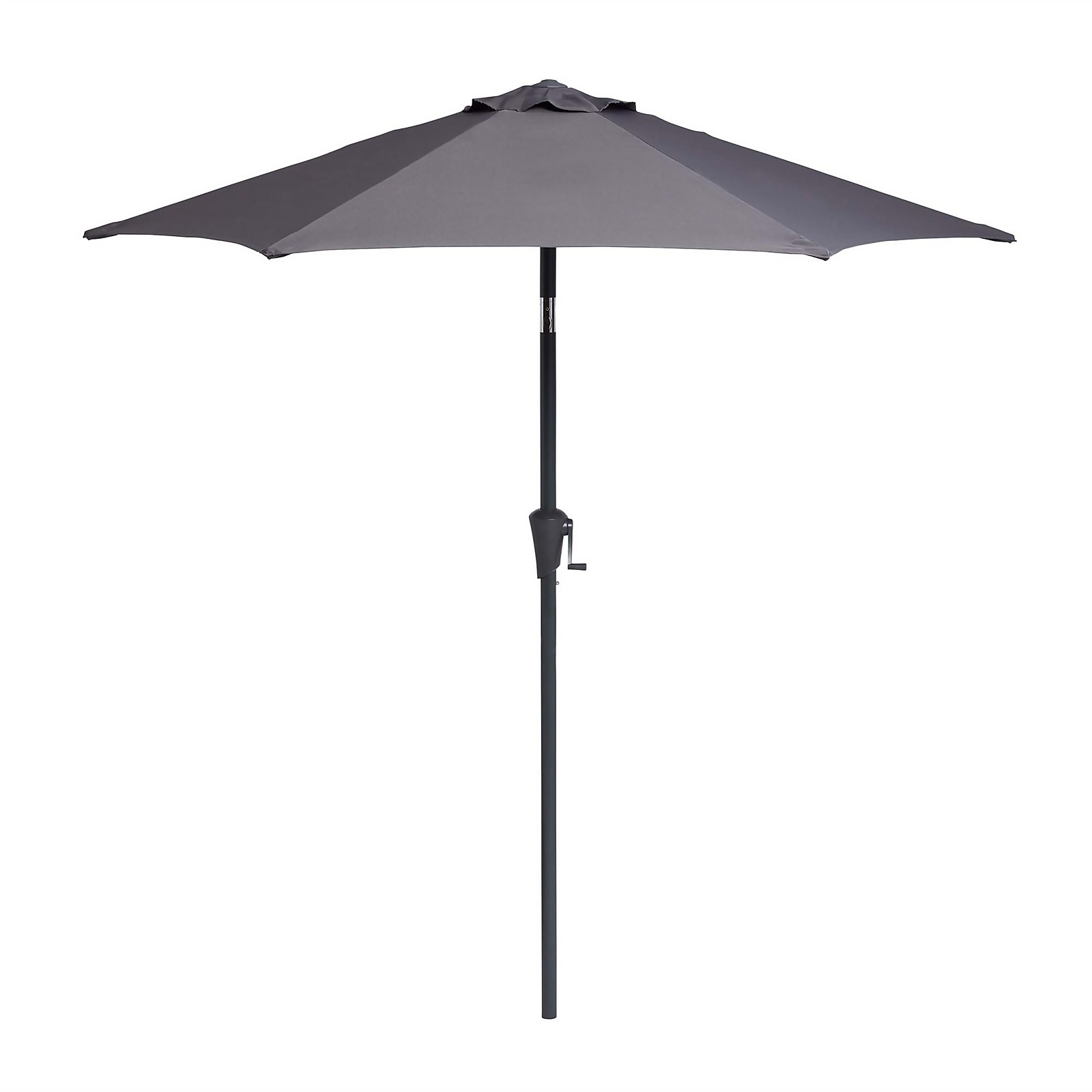 Parasol 2.1m Crank & Tilt - Dark Grey - Dia. 38mm