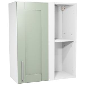 Wickes Ohio Reed Green Shaker Corner Wall Unit - 600mm