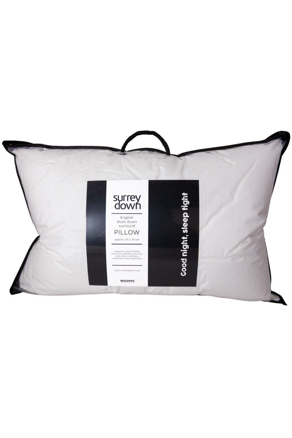 surrey down Duck Down Surround Pillow in White