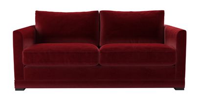 Aissa 2.5 Seat Sofa Bed in Claret Cotton Matt Velvet - sofa.com