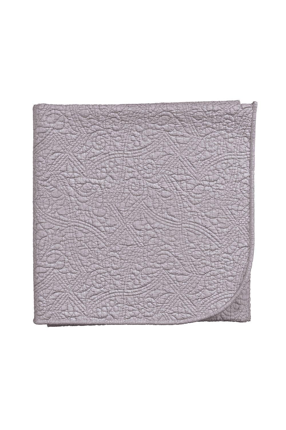 V & A 'Renaissance Garden' Cotton Throw in Mauve