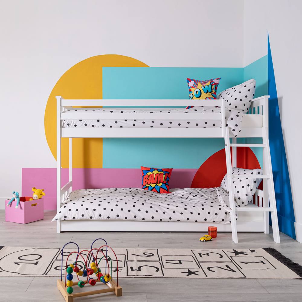 Nöa and Nani Harri Bunk Bed Low Midsleeper in White
