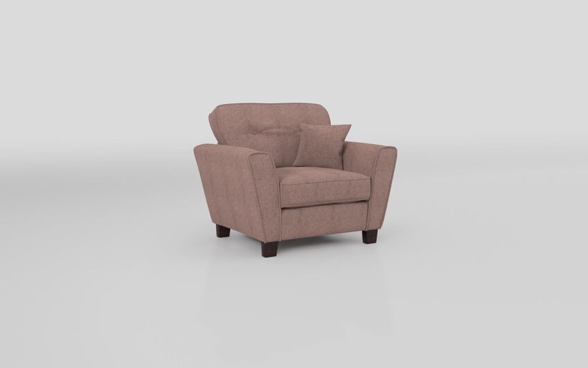 Pink Fabric Paisley Armchair