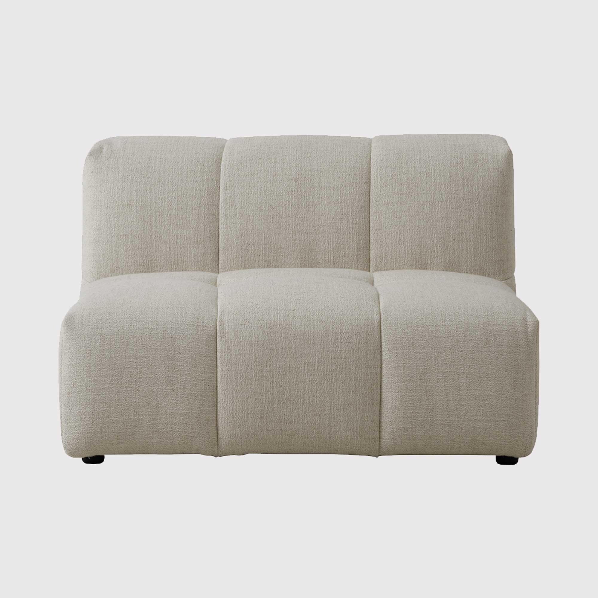 Plensa Section 1 Seater Modular Sofa, Neutral Fabric | Barker & Stonehouse
