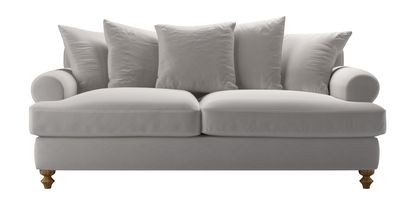 Teddy 3 Seat Sofa Bed in Dove Smart Velvet - sofa.com