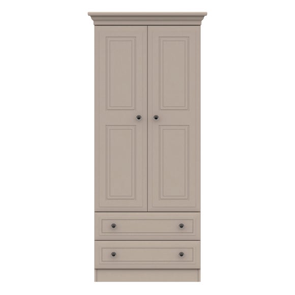 Portia Double 2 Drawer Wardrobe