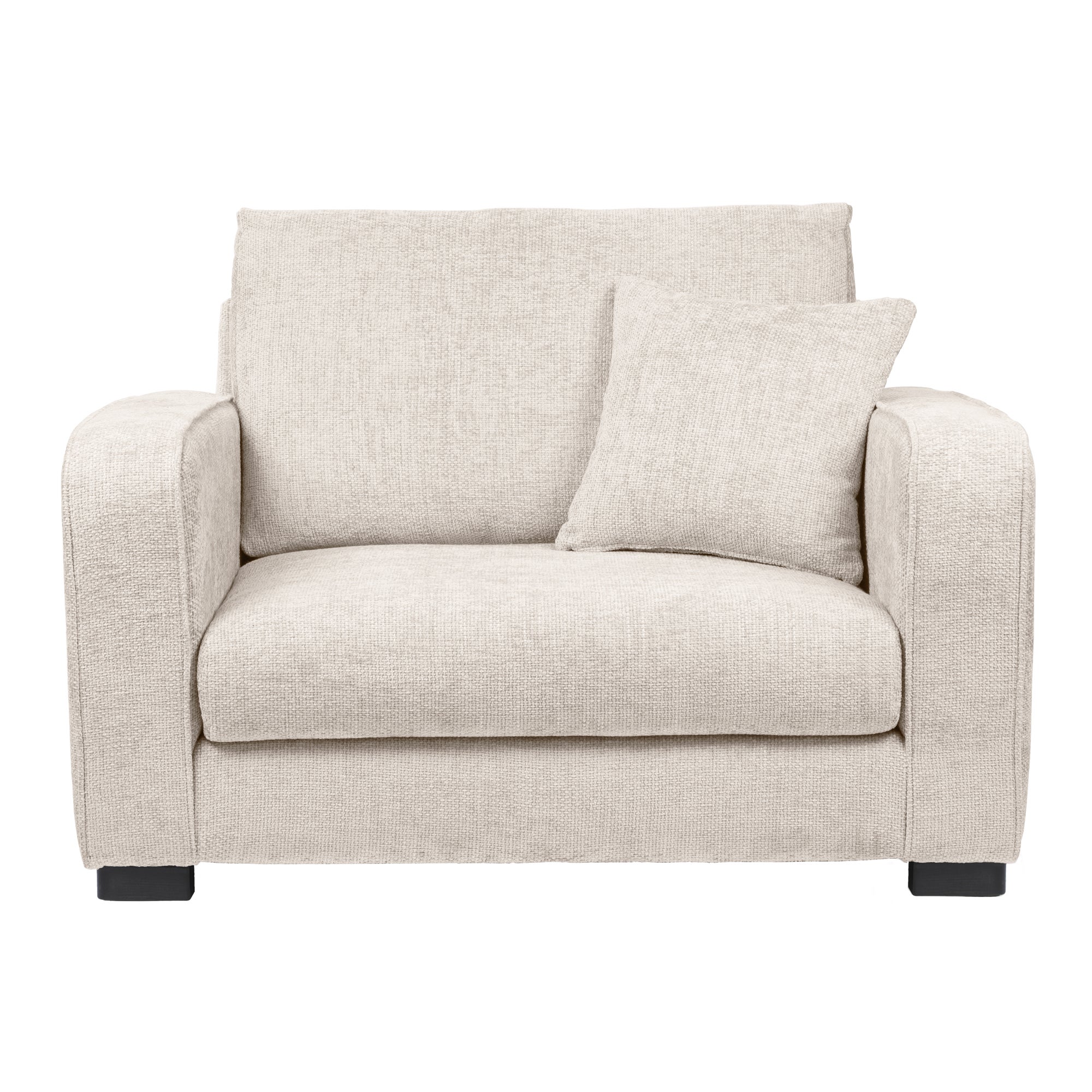 Carson Chunky Chenille Snuggle Chair Brown