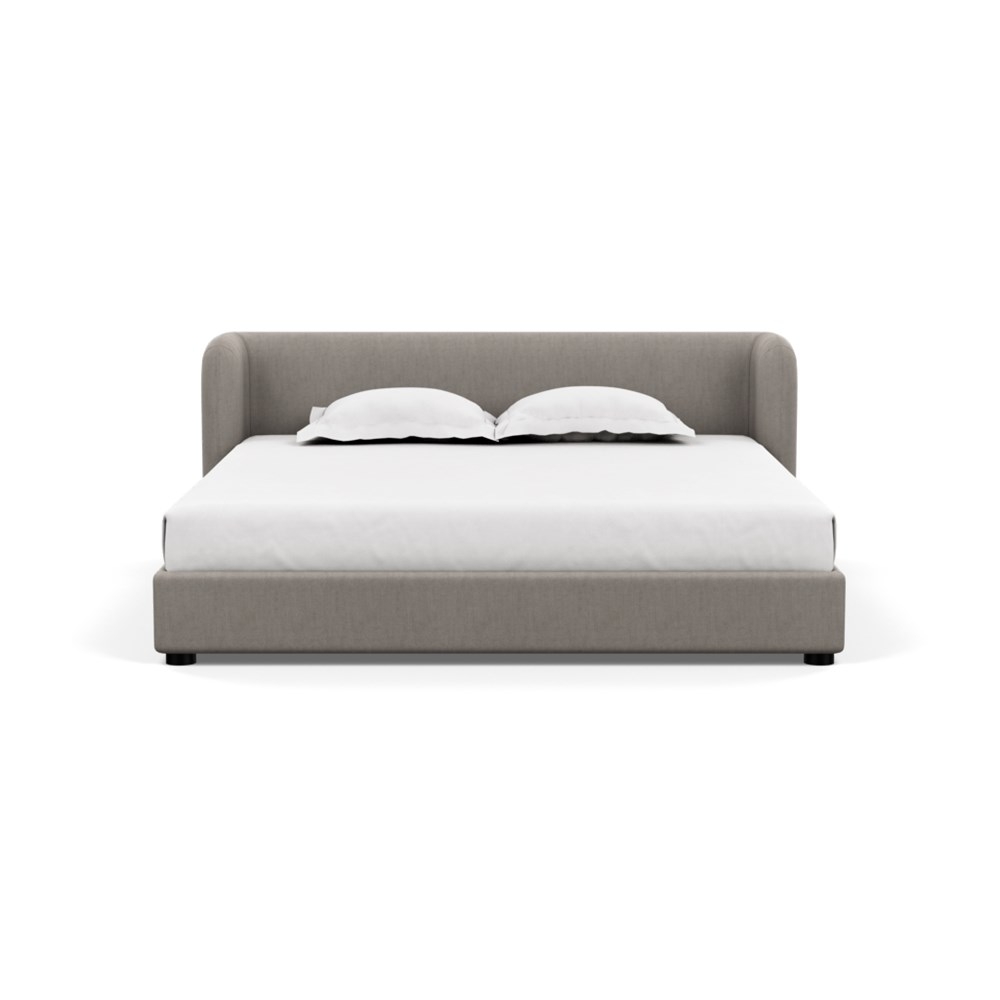 Heal's Group Bed Super King Broad Weave Pebble