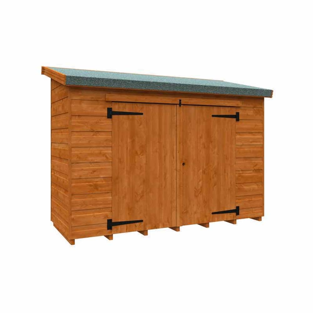 Buttercup Farm 12mm Glorybox Shed - Solid Wood/Softwood/Pine - L175xW67.5xH135.8 cm in Burnt Orange