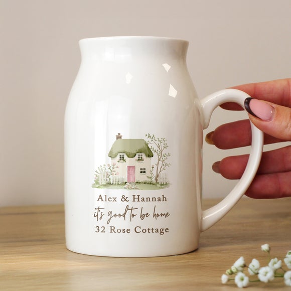 Personalised Country Cottage Jug Vase 2
