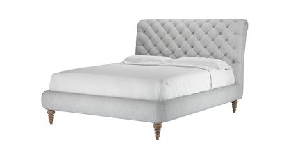 Knightsbridge (No Footboard) King Bed in Koala Chelsea Linen - sofa.com