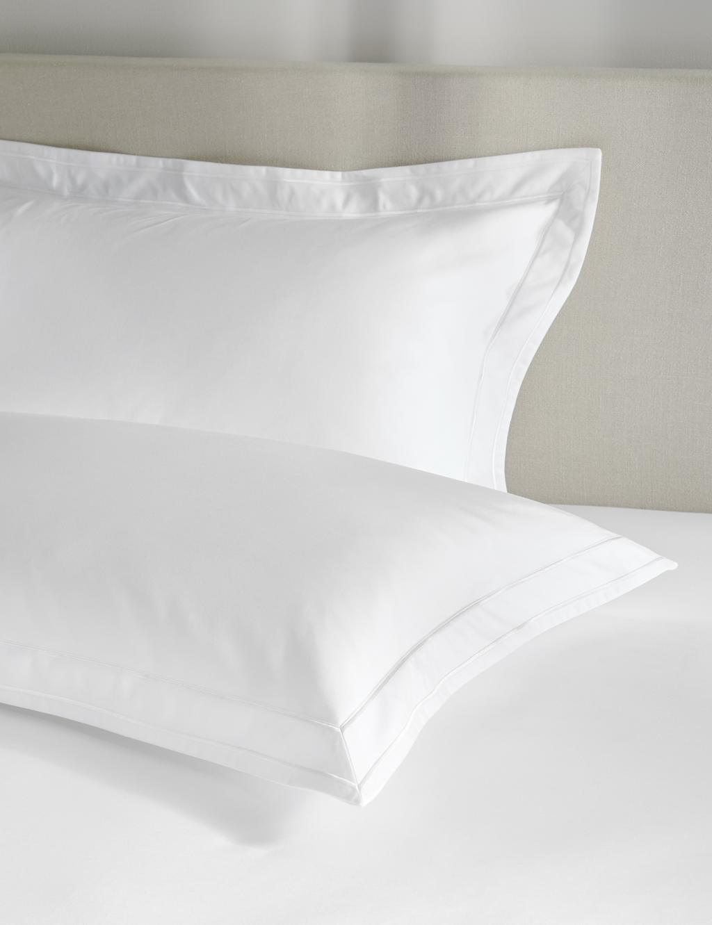 M&S 2 Pack Egyptian Cotton 1000 Thread Count Oxford Pillowcases White