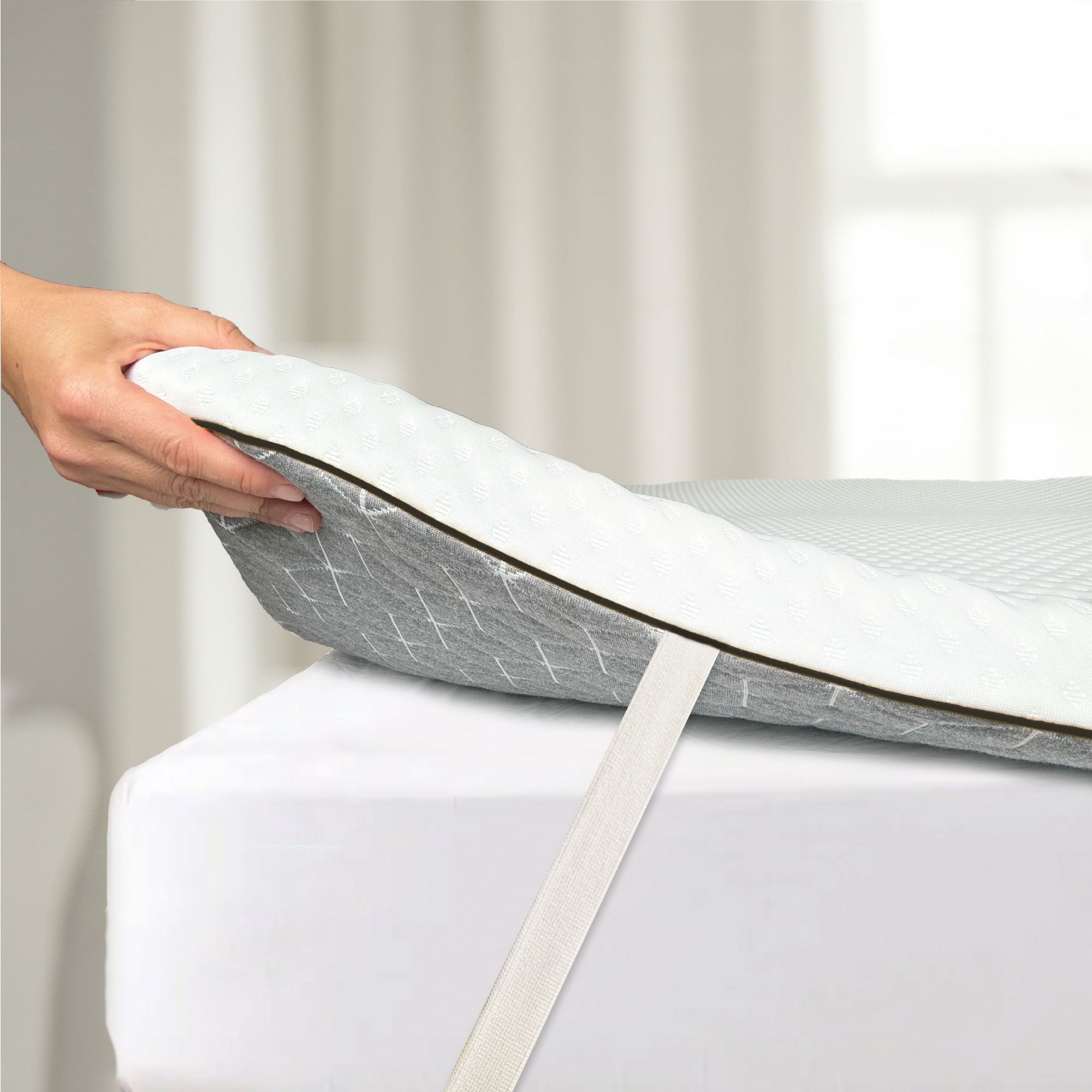 Brightr Sleep Titan 2 in 1 Firm/Extra Firm Mattress Topper in White