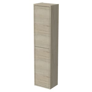 Wickes Tallinn Halifax Oak Push to Open Wall Hung Tower Unit - 1300 x 300mm