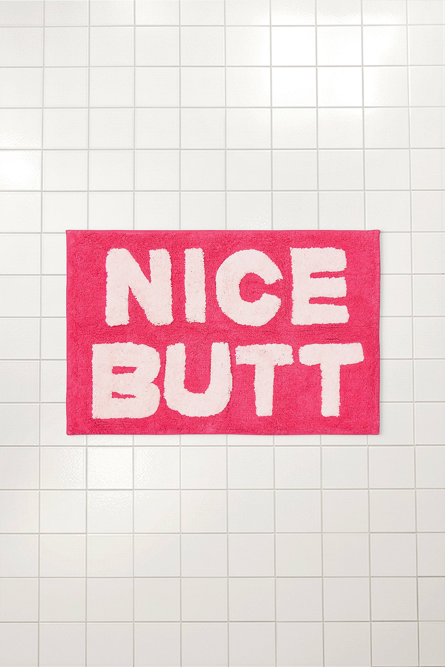 Pink Nice Butt Bath Mat - Pink