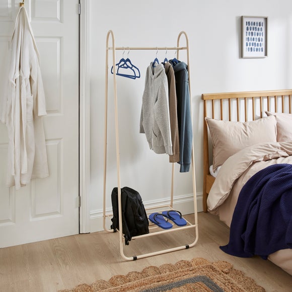 Clothes Rail with Built in Storage Shelf