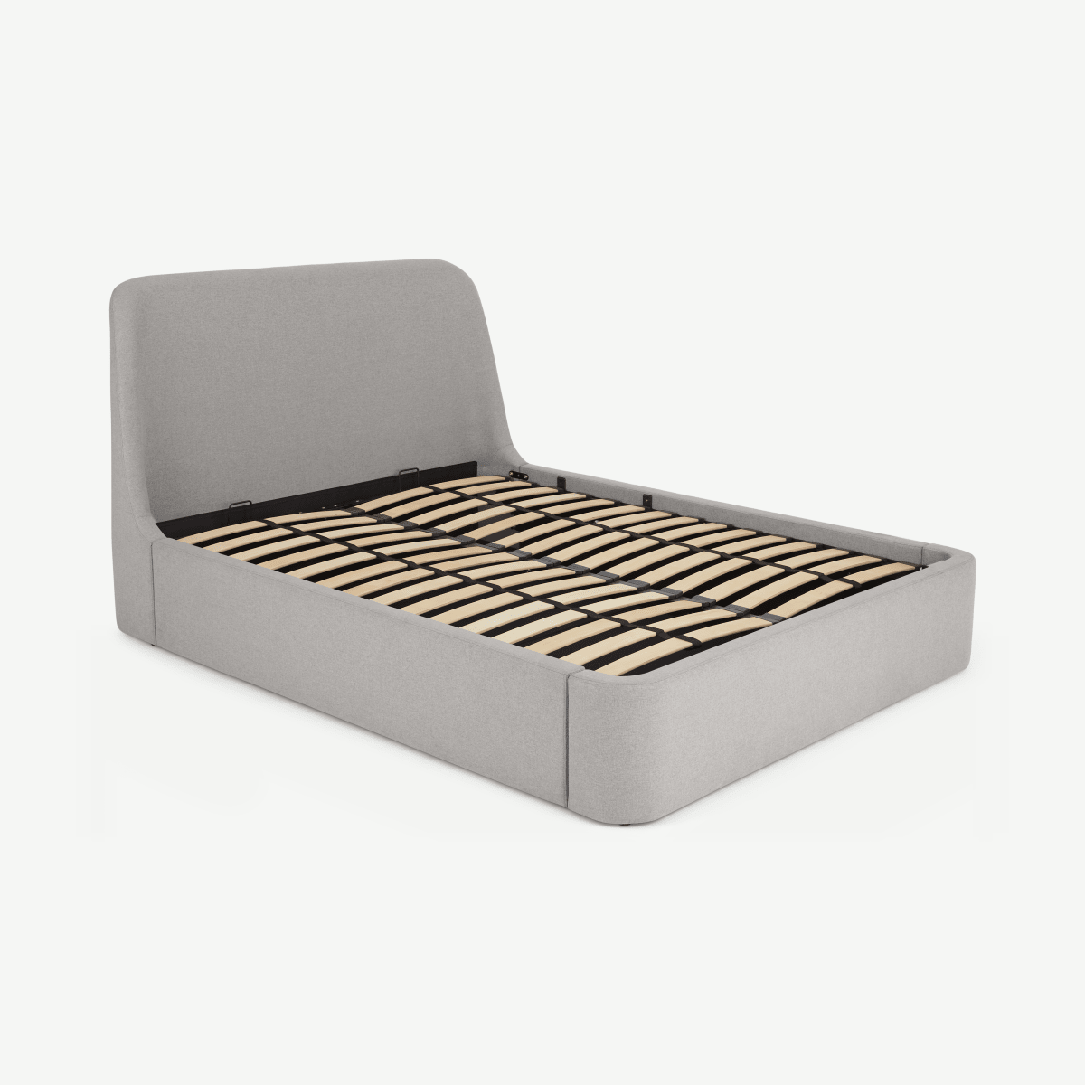 Hayllar King Size Ottoman Storage Bed, Cool Grey