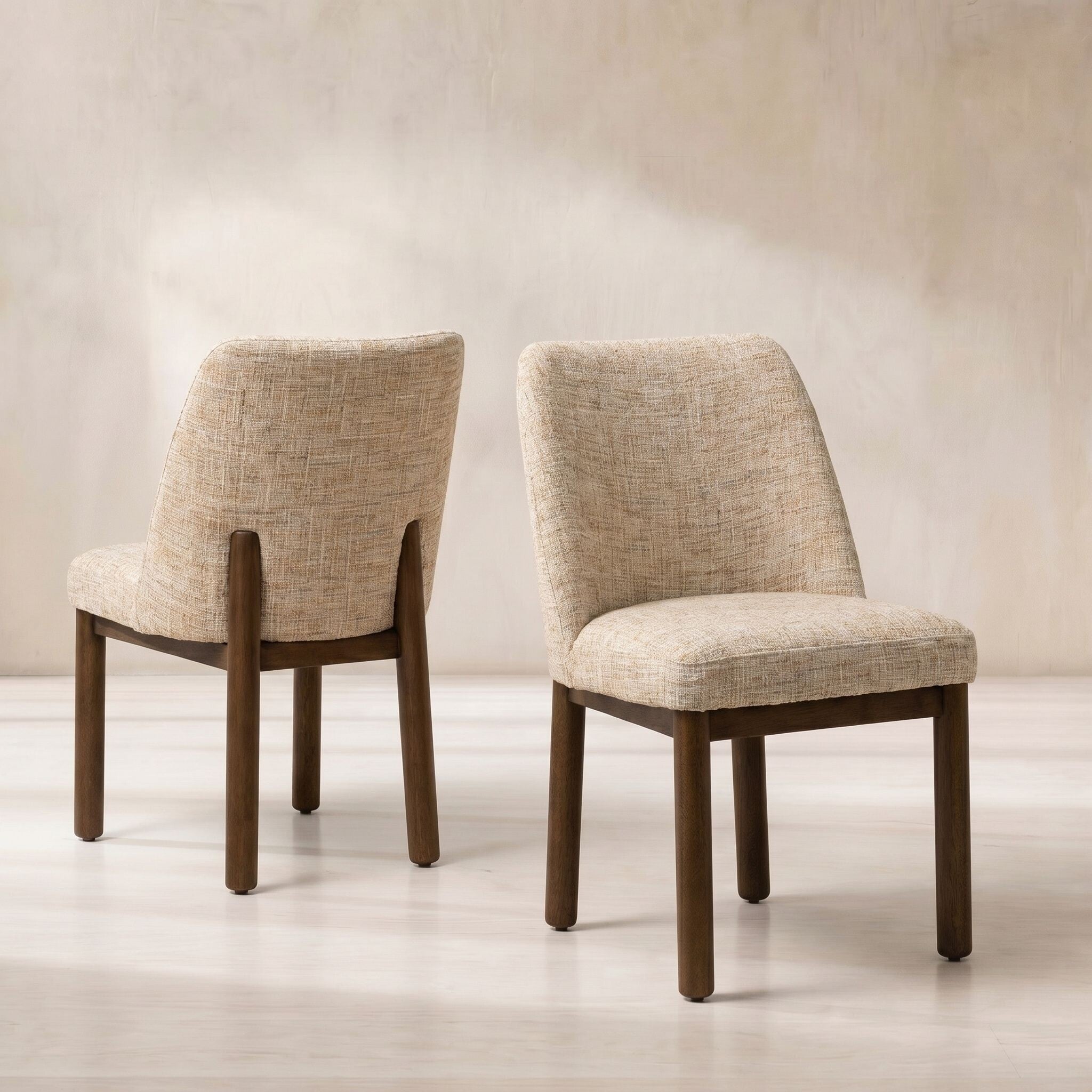 Durris Dining Chair 54x64x86cm, Neutral Fabric | Barker & Stonehouse