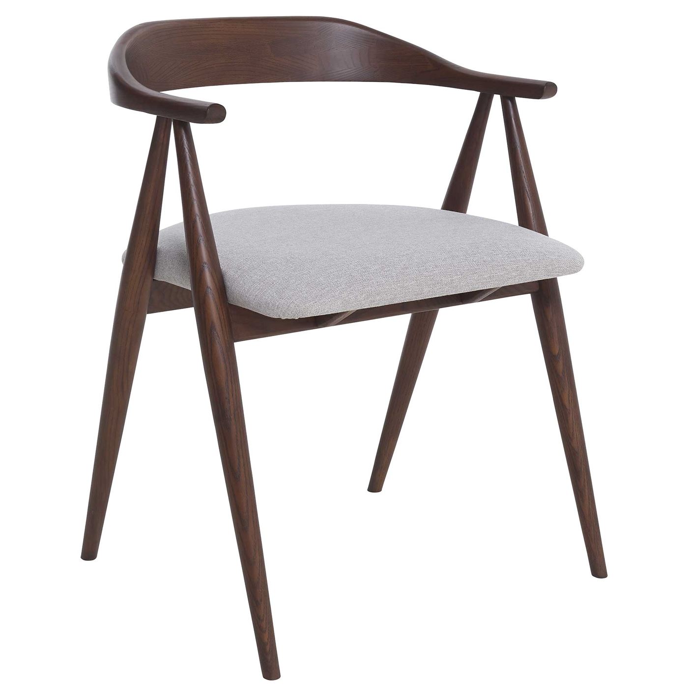 Ercol Lugo Dining Chair - Grey - Tulip Wood - W59 x D54 x H73cm - Barker & Stonehouse