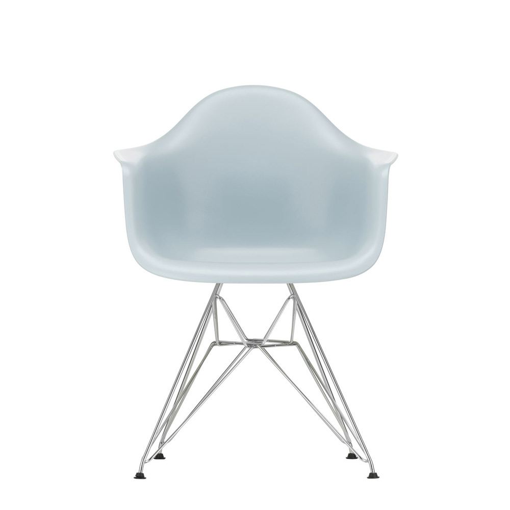 Vitra Eames DAR Armchair New Height Ice Grey Chrome Legs