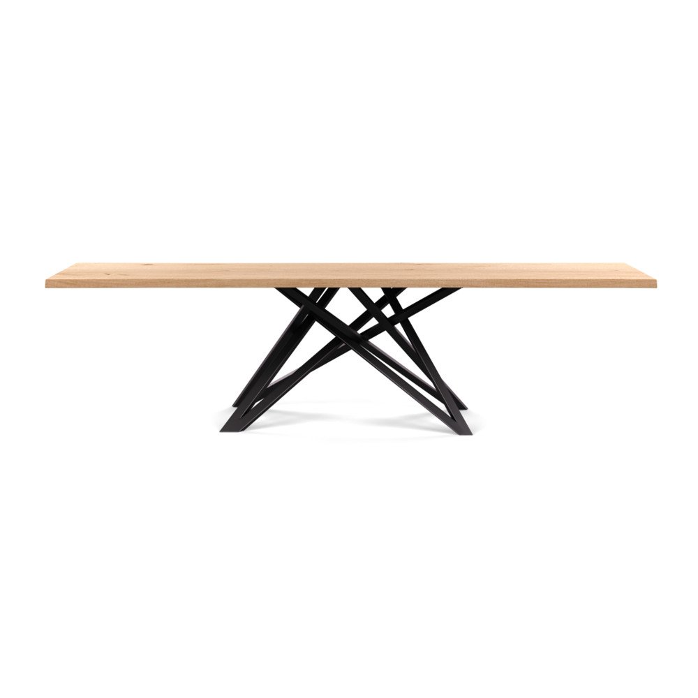 Heal's Vienna Dining Table 280x90cm Blonde Oiled Oak Natural Edge Not Filled