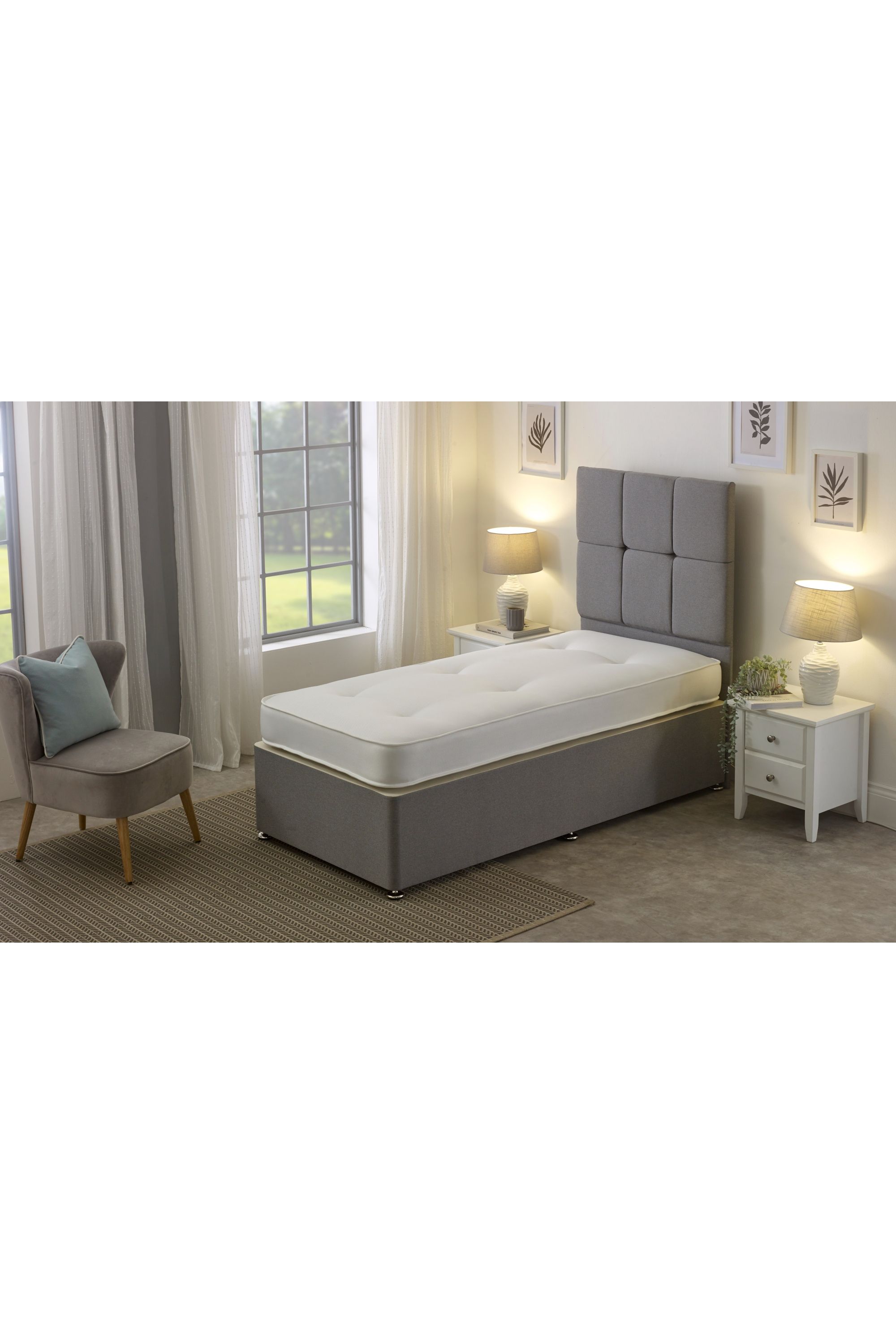 eXtreme Comfort Ltd Double-Sided Tufted Innerspring Mattress 17cm Deep Medium Comfort in White
