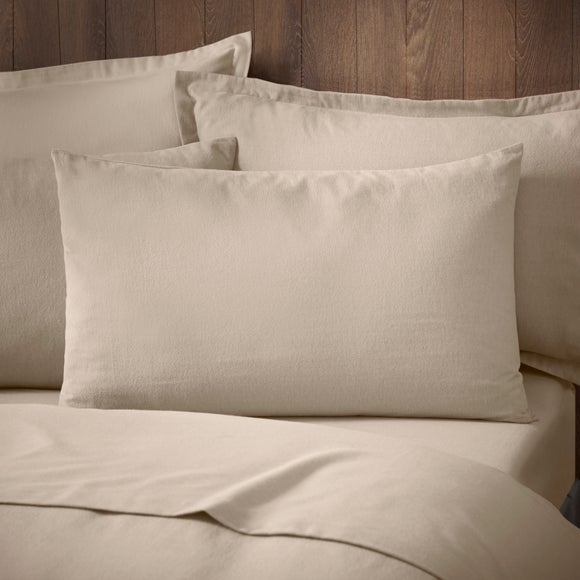 Soft & Cosy Luxury 100% Brushed Cotton Standard Pillowcase Pair