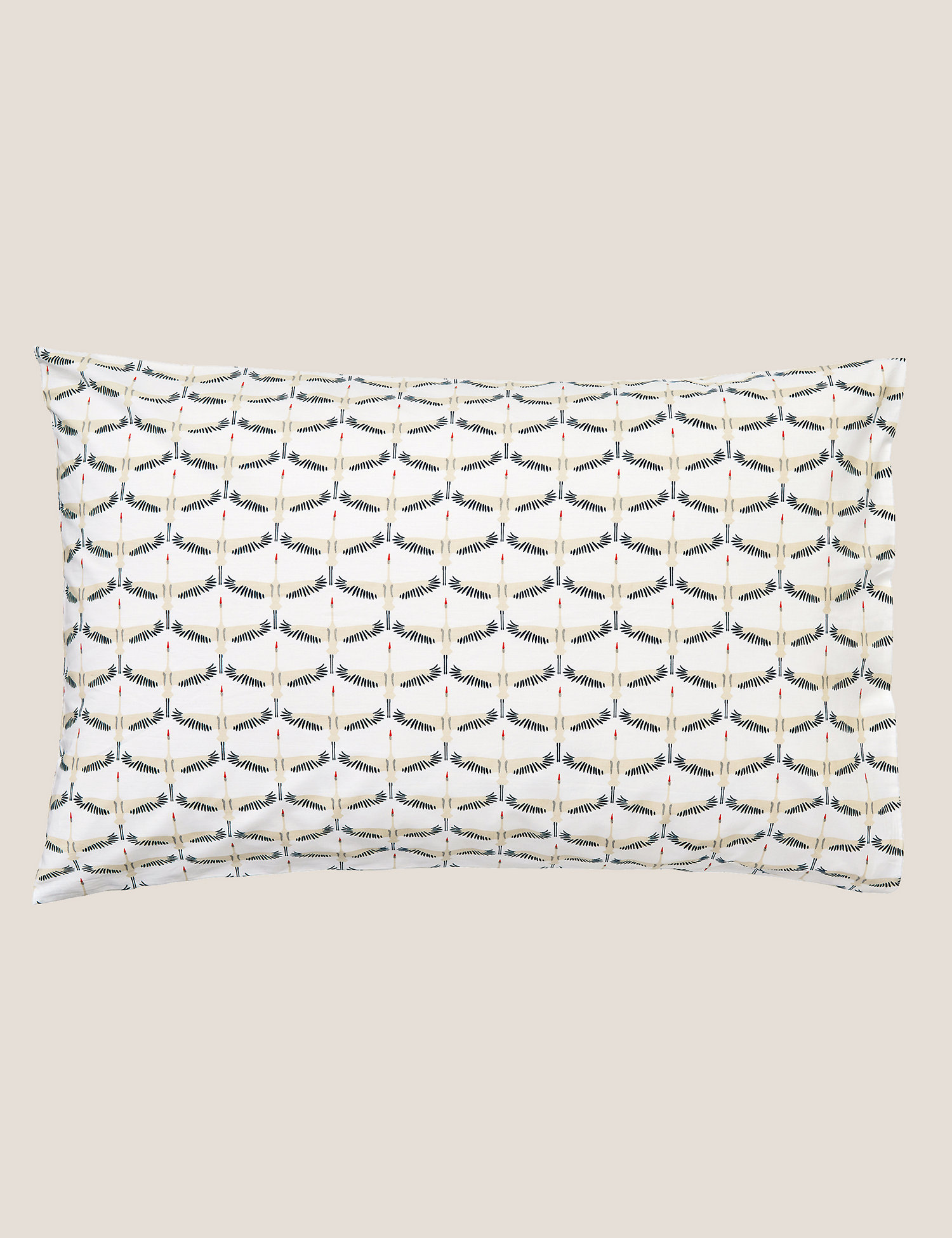 M&S Joules 2 Pack Pure Cotton Heron Geo Pillowcases