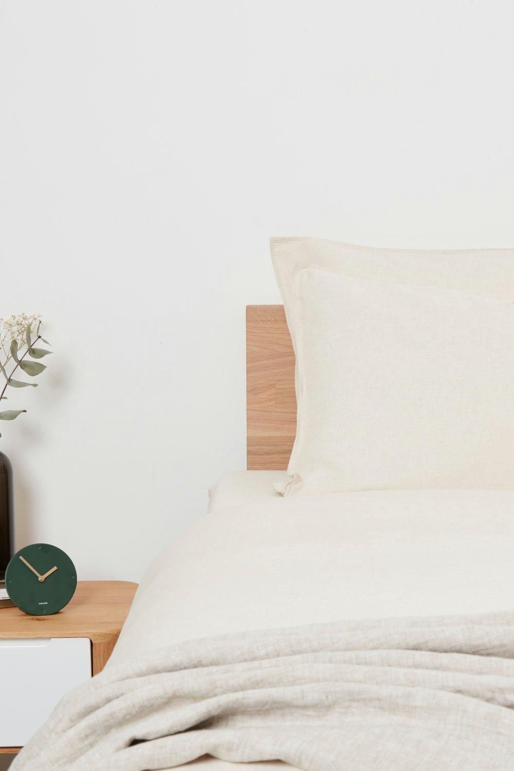 Panda London Panda Bamboo & French Linen Pillowcases (2-Pack) in Beige 4