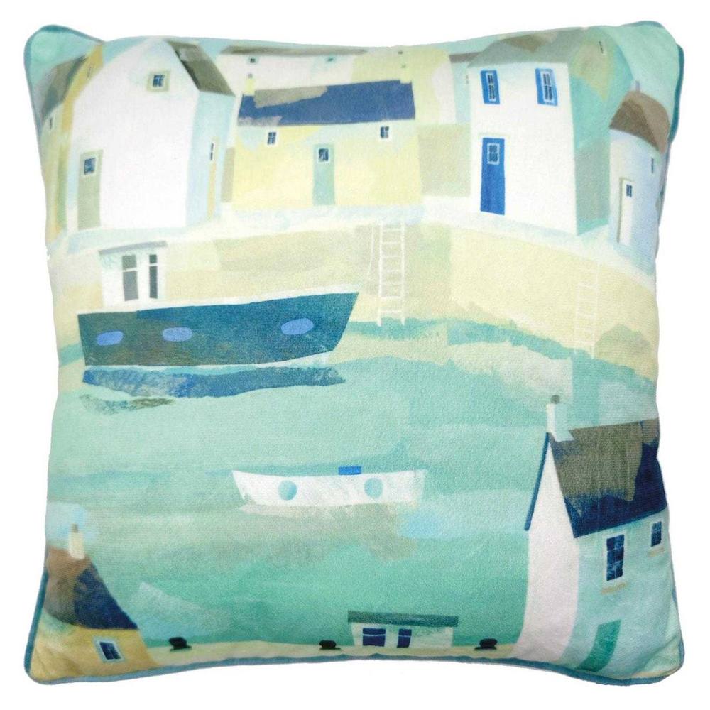 Claire Henley Little Harbour Filled Cushion in Blue