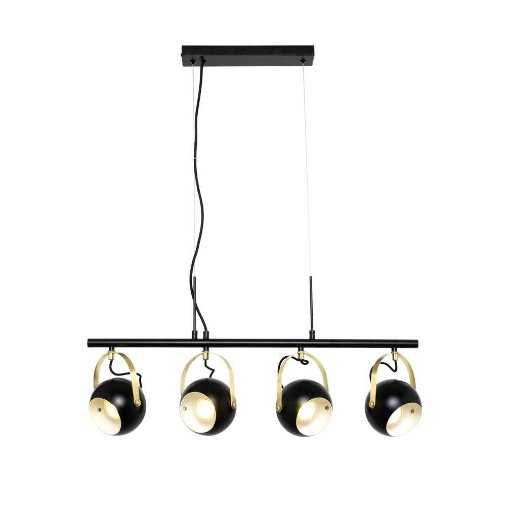 Rowan Eyeball Diner Ceiling Pendant, Black