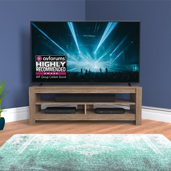 AVF Calibre Sound TV Unit for TVs up to 65" with Pull-Out Soundbar Shelf