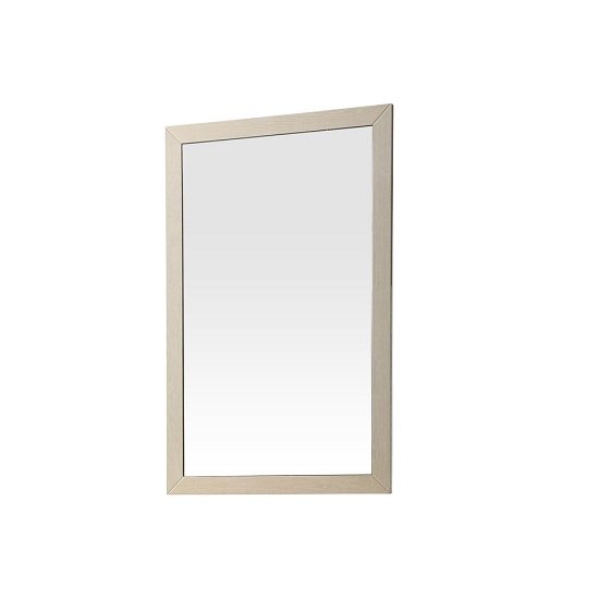 Canaria Bedroom Wall Mirror In Cream Walnut High Gloss