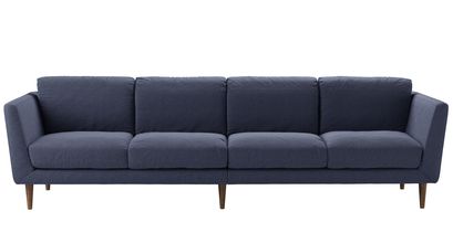 Holly 4 Seat Sofa in Uniform House Plain Weave - sofa.com