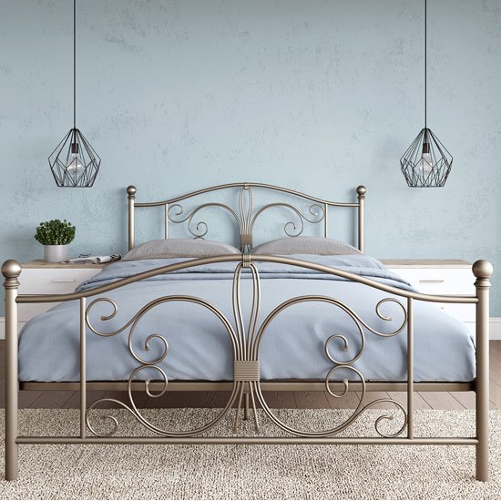 Bombay Metal King Size Bed In Bronze