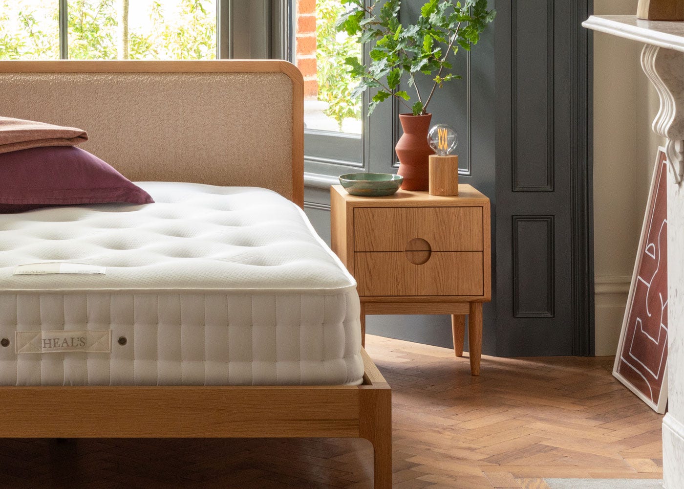 Heal's Amira Bedside Table Oak 3