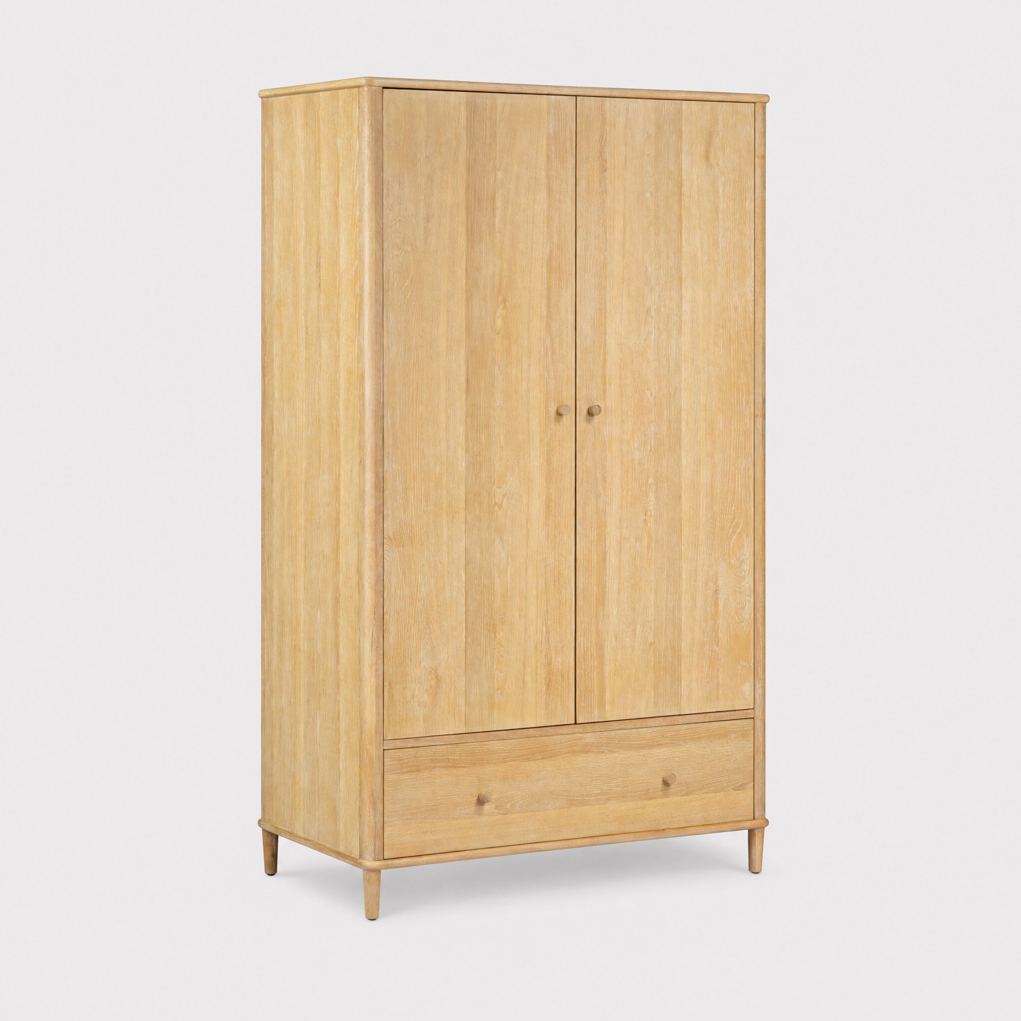 Valla Double Wardrobe, Neutral Oak | Barker & Stonehouse