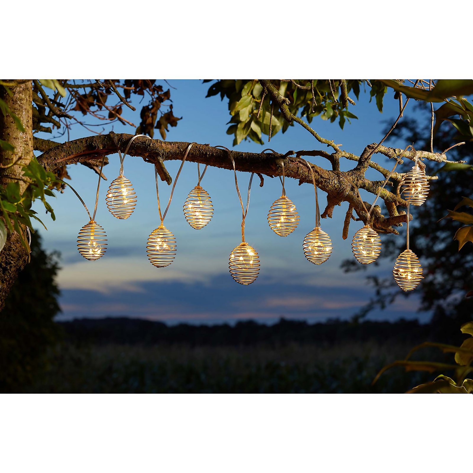 Smart Solar Spiralight Stringlights - Set of 10