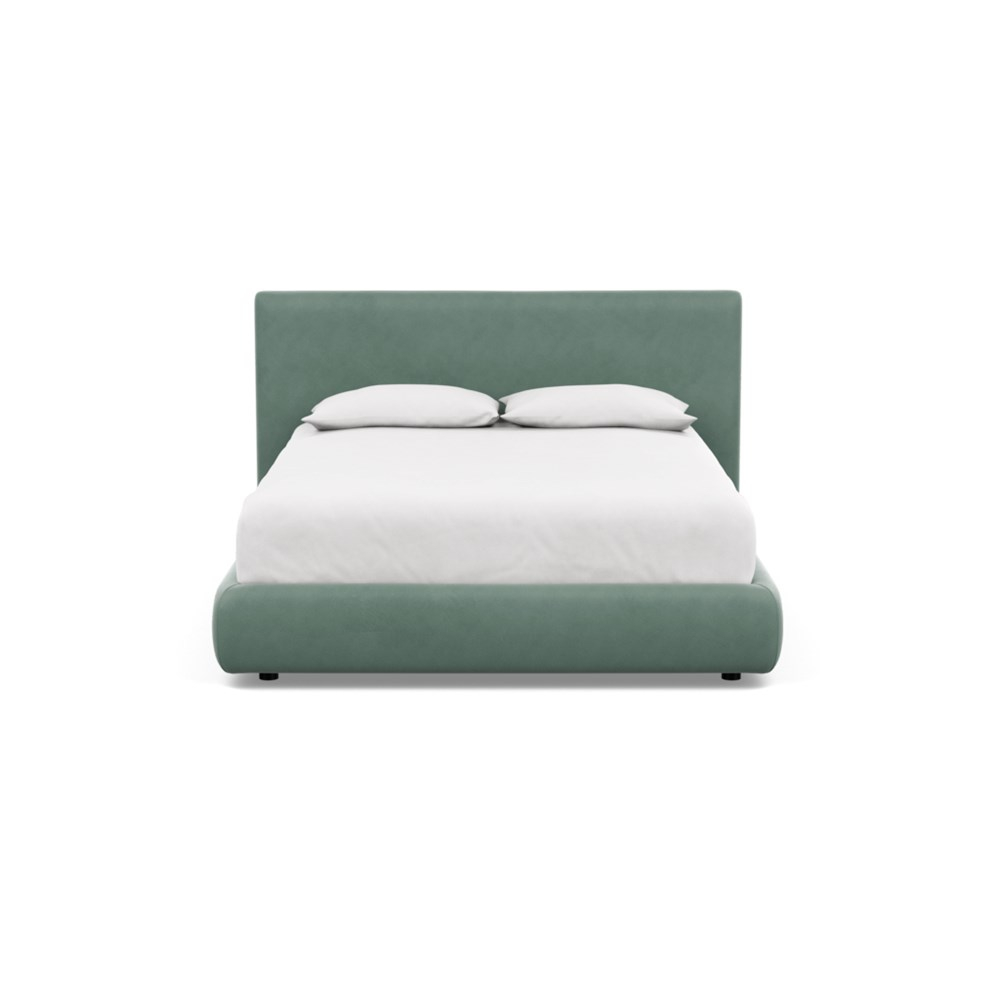 Heal's Alba Storage Bed Double Marylebone Velvet Mint