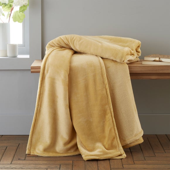 Catherine Lansfield Raschel Velvet Touch Throw Blanket 200cm x 240cm