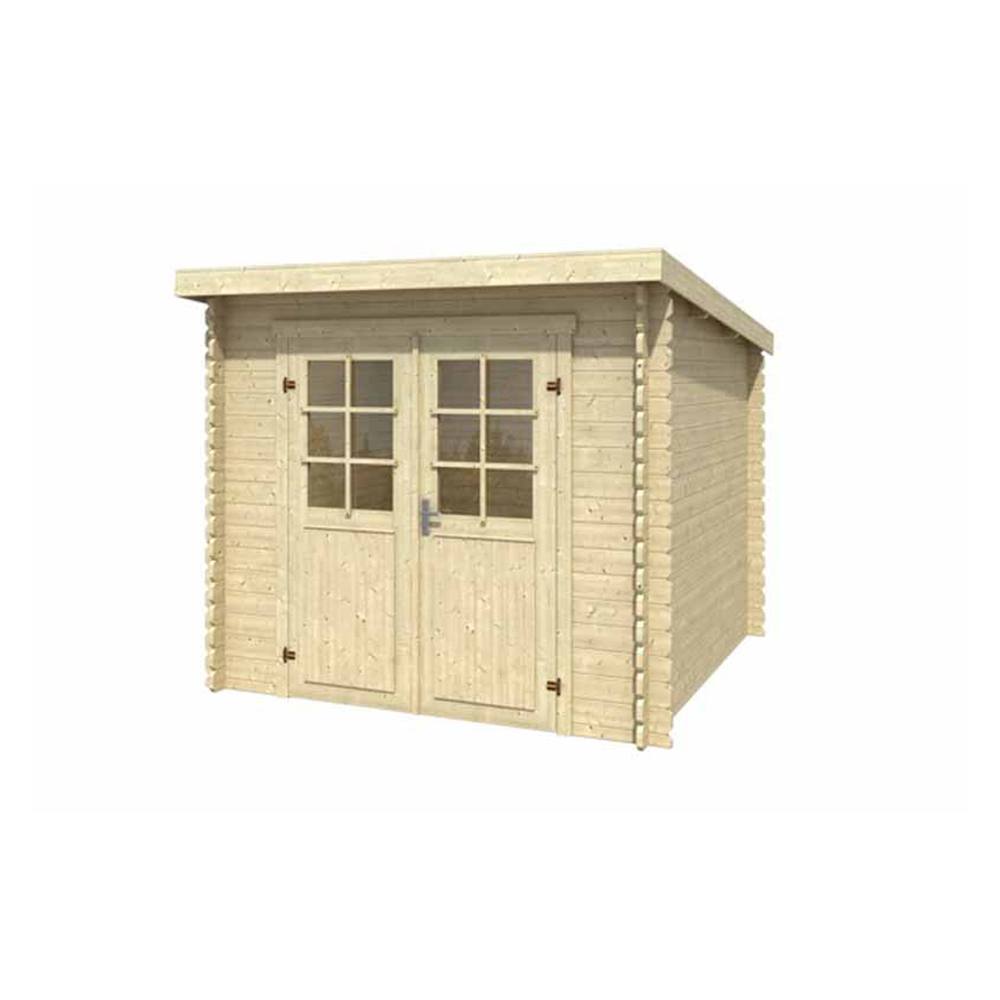 Lasita Maja Ltd Indi 175-Log Cabin, Garden Room, Home Office - L250xW213.1xH210.9 cm in Natural 2