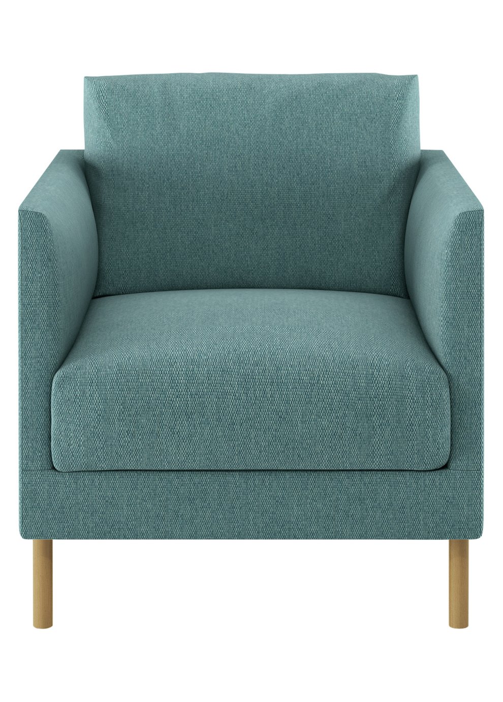 Habitat Hyde Teal Blue Fabric Armchair