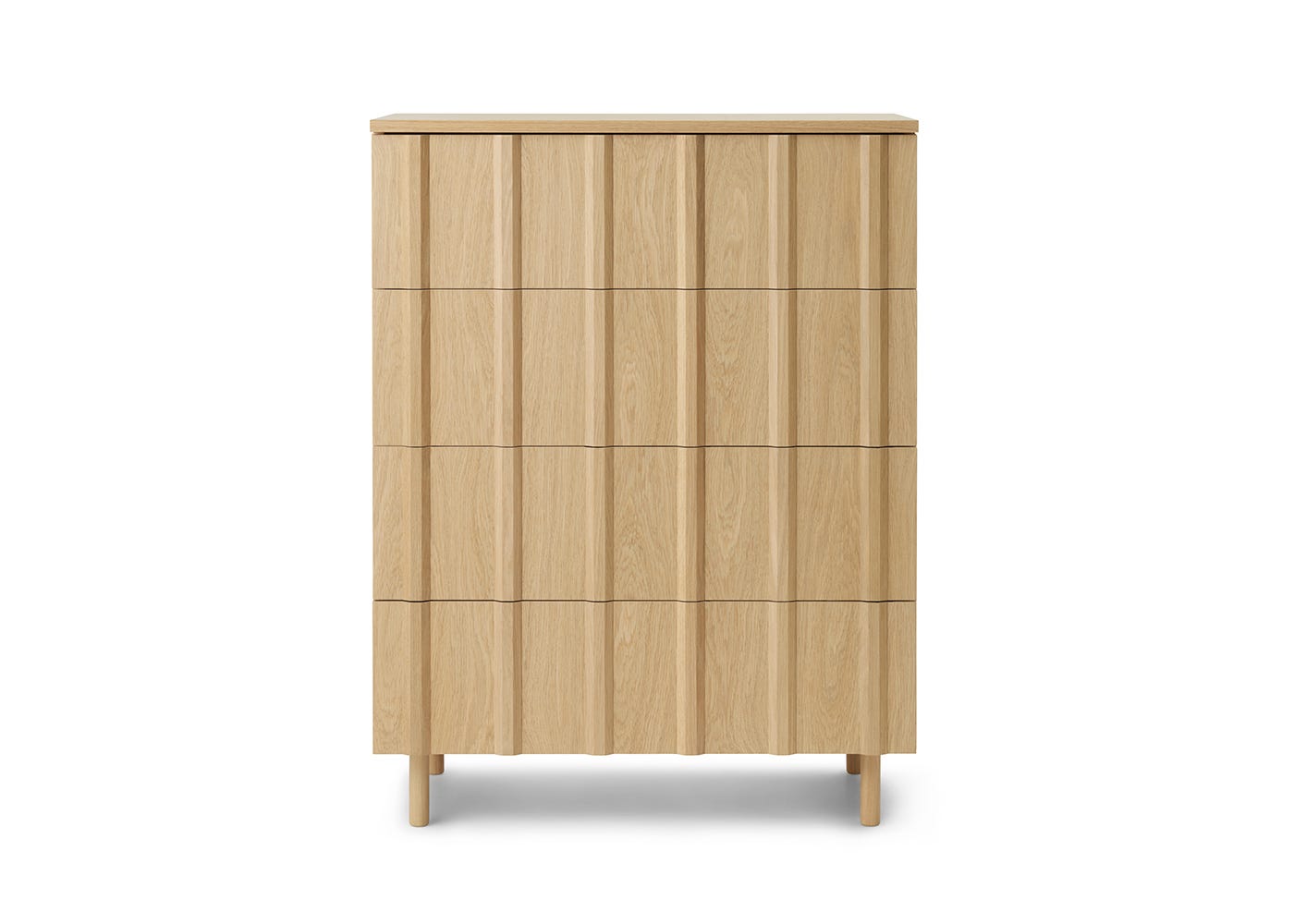 Normann Copenhagen Rib Dresser 4 Drawers Oak
