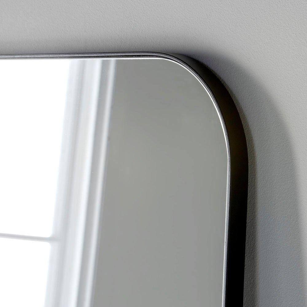 Yearn Mirrors Minimal Black Mantle Mirror 110(w) x 80cm(h) 2