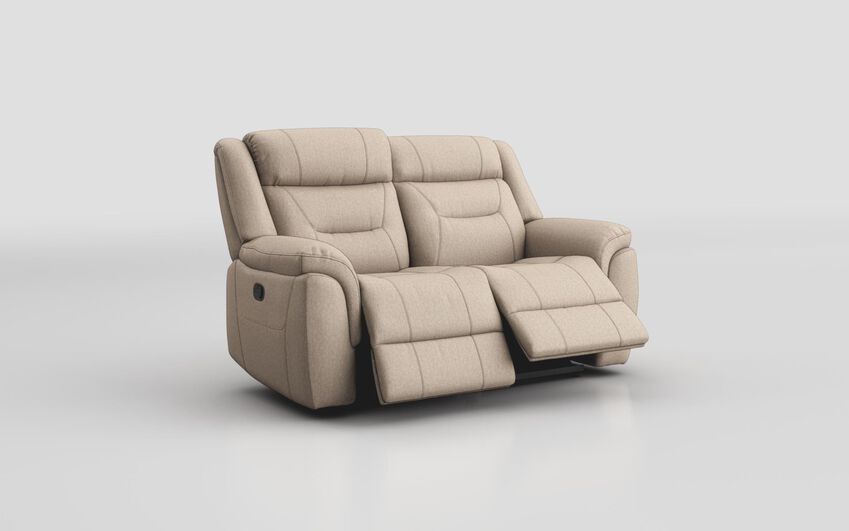 Cream Fabric Ainsdale 2 Seater Manual Recliner Sofa