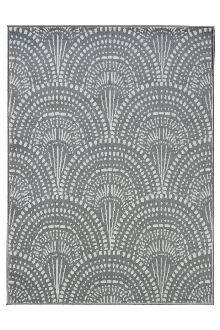 Homemaker Adorn Fan Rug - 120x170cm - Silver