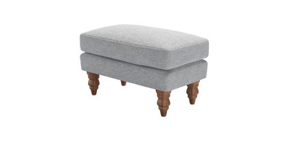 Isla Small Rectangular Footstool in White Cliffs Whitstable - sofa.com