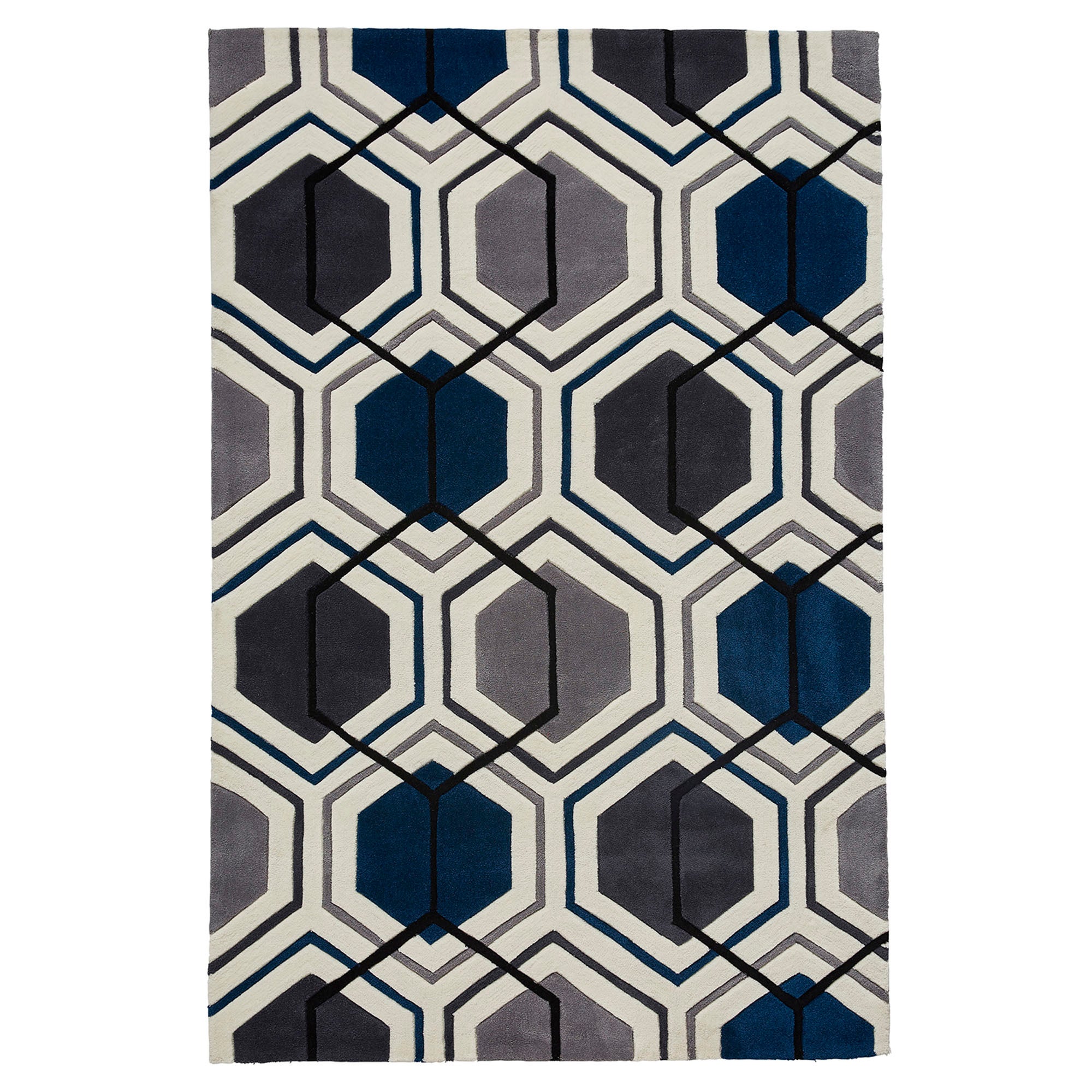 Hong Kong 7526 Rug Blue/Grey